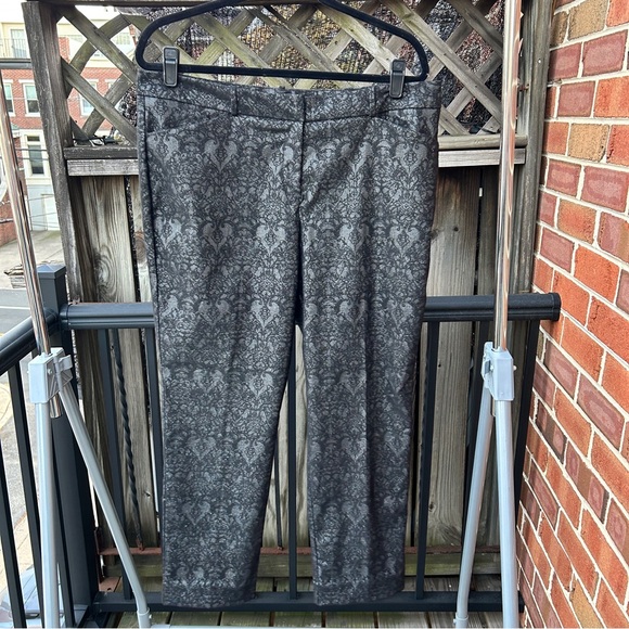 Worthington Metallic Pewter Pants 14 - Picture 1 of 5